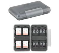 PROfezzion Rangement Carte SD 24 Emplacements, Porte Boîte Étui Carte SD Résistant à l'eau pour 8 SD/SDHC/SDXC + 16 Micro SD/SDHC/SDXC/TF Cartes Mémoire, Conception Ultra-Portable et élégamment Mince