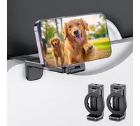 PROfezzion Support de Téléphone Avion Voyage Magnétique avec Rotation à 360 Degrés, Airplane Flight Phone Holder pour MagSafe iPhone 17 16 15 14 13 12 Pro Max & Tous Les téléphones (Noir x 2)