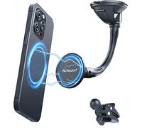PROfezzion Support Téléphone Magnétique en Métal Compatible MagSafe pour Pare-Brise de Voiture, Tableau de Bord ou Bouche d'air de Voiture, pour iPhone 17 16 15 14 13 12 Pro Max et Tous Téléphones