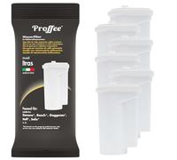 Proffee Itras | 6x Filtre à eau compatible avec Siemens EQ séries, Bosch série 2 & 8, Gaggenau série 200 & 400 machines à café expresso automatique, remplace Brita Intenza cartouche | MADE IN ITALY