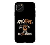 Proffee Sip Fuel Crush It Protein Coffee Entraînement Motivation Coque pour iPhone 11 Pro Max