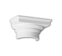 Profhome Chapiteau de demi-colonne 115008 21,6 cm x 10,5 cm x 10,6 cm Mousse de polyuréthane rigide prétraité