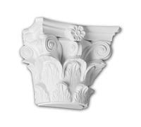 Profhome Chapiteau de demi-colonne 115010 22,5 cm x 18,2 cm x 11,2 cm Mousse de polyuréthane rigide prétraité