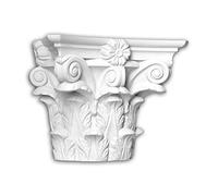 Profhome Chapiteau de demi-colonne 445301 26,5 cm x 13,2 cm x 20,8 cm Mousse de polyuréthane rigide prétraité