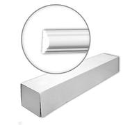 Profhome Cimaises 651322-box-10 200 cm x 1,2 cm x 2,5 cm Polystyrène extrudé (XPS) prétraité 28 moulures / 56 m