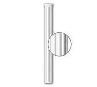 Profhome Fût de demi-colonne 116011 25,0 cm x 234,5 cm x 12,5 cm Mousse de polyuréthane rigide prétraité