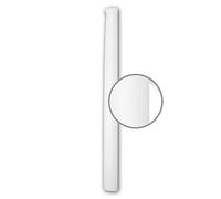Profhome Fût de demi-colonne 116020 25,0 cm x 230 cm x 12,5 cm Mousse de polyuréthane rigide prétraité
