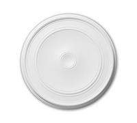 Profhome Rosace 156044 Ø 62 cm x 4,2 cm Mousse de polyuréthane rigide prétraité