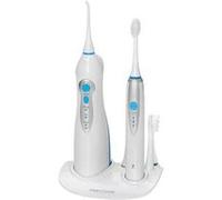 ProfiCare Combiné Brosse à Dents Sonique à Batterie àlectrique (Sans Fil)/Jet Dentaire Fonctionne sur Batterie Lithium Bleu/Blanc