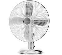 PROFI CARE PC VL 3062 M - Ventilateur de table - 30 W - Avec angle ajustable - 25 cm - 3 vitesses - 4 niveaux (0-1-2-3) - Silencieux - Chrome