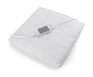 PROFI CARE PC-WUB 3060 Couverture Chauffante pour Une Chaleur Longue durée et Uniforme et des Bandes de Fixation garantissent Une Application antidérapante et Durable, arrêt de sécurité Blanc