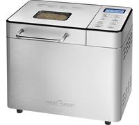 Profi Cook PC-BBA 1282 inox Machine à pain revêtement anti-adhésif, fonction minuteur 3.1 l acier inoxydable