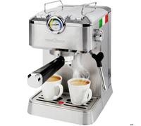 ProfiCook Machine à expresso PC-ES/KA1267-inox 20 bar Mousseur à lait Compatible Nespresso