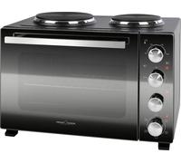 Profi Cook PC-KK 1302 Mini-four plaques de cuisson incluses, hublot, réglage de la température en continu, Fonction chaleur