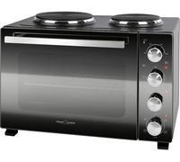 Profi Cook PC-KK 1302 Mini-four plaques de cuisson incluses, hublot, réglage de la température en continu, Fonction chaleur