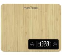 Profi Cook PC-KW 1271 Bambus Balance de cuisine numérique Plage de pesée (max.)=5 kg bambou 240 x 190 x 23