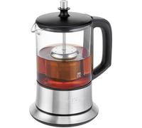 Bouilloire electriques - Bouilloire électrique - Profi Cook PC-TK 1165 - Bouilloire 2 en 1 - à thé et à l'eau - Commandes Tactiles - 1100 Watts - Capacité de 0,5 Litres - Couleur Argent
