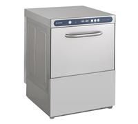 PROFI-GSM50SLE - Lave-vaisselle gastronomique en acier inoxydable - Dimensions du panier : 50 x 50 cm - Avec pompe de vidange et adoucisseur - 230 V - Fabriqué en Europe