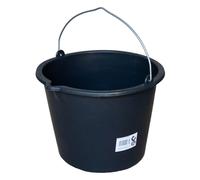 PROFI-LINE Seau de chantier 12L avec bec verseur Noir