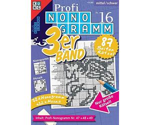 Profi-Nonogramm 3er-Band Nr. 16 (Pic-a-Pix / Logik-Rätsel)