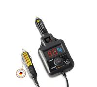 Profi-Partner Kit Démarreur Voiture Allume Cigare 12V Kit Démarrage Allume Cigare Câble 6,1 m avec Ecran