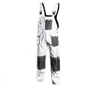 Profi Salopette de Travail Blanc Gris Peintre Bermuda / Pantalon de Maçon
