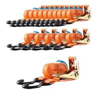 Profi Sangle À Cliquet 15x, 2 Pièces, 5 m, 0,8 t, Charge 800 kg, Orange