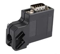 Profibus DP Connecteur de bus 6ES7972-0BA41-0XA0 Compatible avec Siemens, résistance de finition intégrée, jusqu'à 12 Mbit/s, pour automatisation SPS RS485, noir