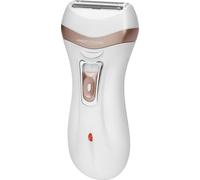ProfiCare Épilateur PC-LBS 3002 3en1, Lady Shaver et extracteur de callosités en un seul appareil, fonctionne sur batterie, avec sac de rangement pratique, blanc-champagne