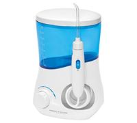 ProfiCare Jet Dentaire avec 3 Buses de Nettoyage Pression d'Eau Réglable en Continu Blanc/Bleu