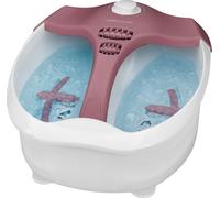 ProfiCare PC-FM 3027 Appareil de massage des pieds, repose-pieds chauffé, effet Whirpool intense, interrupteur à 4 positions, utilisation possible avec ou sans eau, blanc-rouge