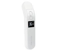 ProfiCare PC-FT 3095 Thermomètre frontal, thermomètre infrarouge pour bébés, enfants et adultes, 3 couleurs, écran LCD 3 couleurs, plage de mesure élevée, blanc
