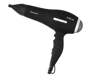 ProfiCare PC-HT 3017, Séche Cheveux, 2 200 W, fonction ionisation, souffle froid, moteur CA professionnel, câble extra long (environ 2 m), 3 niveaux de température et de puissance, Noir