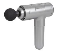 ProfiCare PC-MP 3087 Pistolet de massage relaxant pour la nuque, les épaules, le dos, les jambes, 3 niveaux d'intensité (1900-2800 tr/min), 4 embouts 2000 mAh, argenté