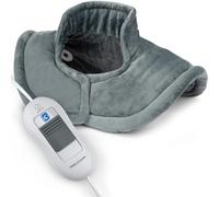 ProfiCare PC-SNH 3097 Coussin chauffant pour épaules/nuque avec chaleur longue durée et apaisante Idéal pour remplacer le coussin chauffant Surface extra douce 3 niveaux de température réglables Gris