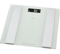 Proficare Professionnel Care 330071 Pc Pw 3007 Fa 8 En 1 En Verre Pèse-Personne Électronique Avec Insert En Acier Inoxydable Blanc