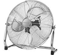 PROFI CARE, PC VL 3067 WM, Ventilateur de sol rétro, 120 W, 45 cm, Voyants LED, 4 niveaux (0-1-2-3), Silencieux, 120 watts, Fonction Oscillante, emplacement pour ranger le câble, Chrome