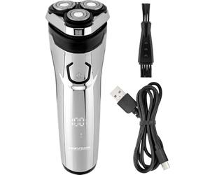 ProfiCare Rasoir électrique pour homme | Système de rasage triple | Têtes de rasage flexibles | avec tondeuse longue durée | Fonction de charge rapide | Protection IPX6 contre les projections d'eau |