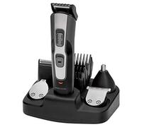 ProfiCare Set de Tondeuse àlectrique 5 en 1 Cheveux/Barbe Epilateur pour Le Nez/Oreilles Noir Inclus 8 Accessoires