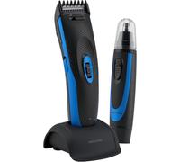 Proficare Set De Tondeuse Cheveux/Barbe + Epilateur Spécial Nez/Oreilles Avec Accessoires Noire/Bleue[TON623198]