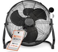 ProfiCare XL Machine à vent avec 50 cm Ø| angle réglable | Ventilateur de sol 3 vitesses | Refroidisseur d'air | Ventilateur sur pied | PC-VL 3067 WM noir mat