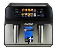 ProfiCook® Friteuse à air chaud | 2 compartiments | 8 litres (2x4 L) | Double compartiment | pas d'huile ni de graisse | Air Fryer | Écran couleur | Double friteuse à air chaud 2200W | PC FR 1287 H