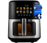 ProfiCook PC-FR 1286 H friteuse Unique 6,5 L Autonome 1700 W Friteuse d’air chaud Noir, Acier inoxydable
