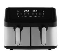 ProfiCook PC-FR 1296 H Double 9 L Autonome Friteuse Noir, Argent