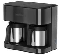 ProfiCook® Machine à café double avec verseuse | 2,4 l | PC KAD 1307 acier | Pour 24 tasses | Verseuses à double paroi | Fonctionnement simple et combiné | Machine à café | Machine à café filtre | 2000