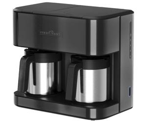 ProfiCook® Machine à café double avec verseuse | 2,4 l | PC KAD 1307 acier | Pour 24 tasses | Verseuses à double paroi | Fonctionnement simple et combiné | Machine à café | Machine à café filtre | 2000
