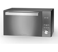 ProfiCook Micro-ondes avec grill | Espace de cuisson 23 litres | Micro-ondes sans plateau tournant | 1000 watts | Porte miroir à ouverture verticale | PC-MWG 1204 noir