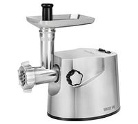 ProfiCook PC-FW 1172 - Hachoir à viande professionnelle - Avec 3 disques perforés en métal, tête de clé et de saucisse - Couteau à lames en acier inoxydable - 1800 Watts - Couleur Argent