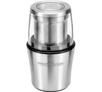 ProfiCook Moulin à café PC-KSW 1021 N 2 en 1, couvercle transparent, 200 W, argent