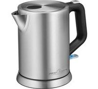 Bouilloire electriques - Bouilloire électrique - Bouilloire en acier inoxydable - 2200 Watts - Capacité 1 litre - Base rotative 360 ° - couleur Argent - Profi Cook PC WKS 1106